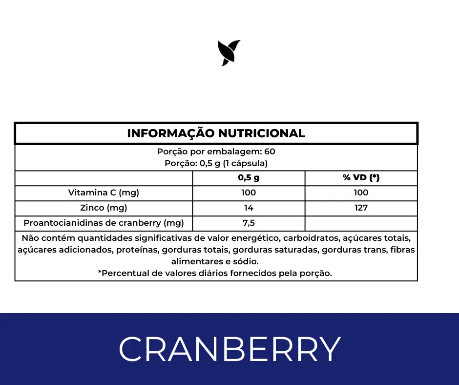 Cranberry com Vit. C e Zinco em Cápsulas - 60 Cápsulas - Image 3