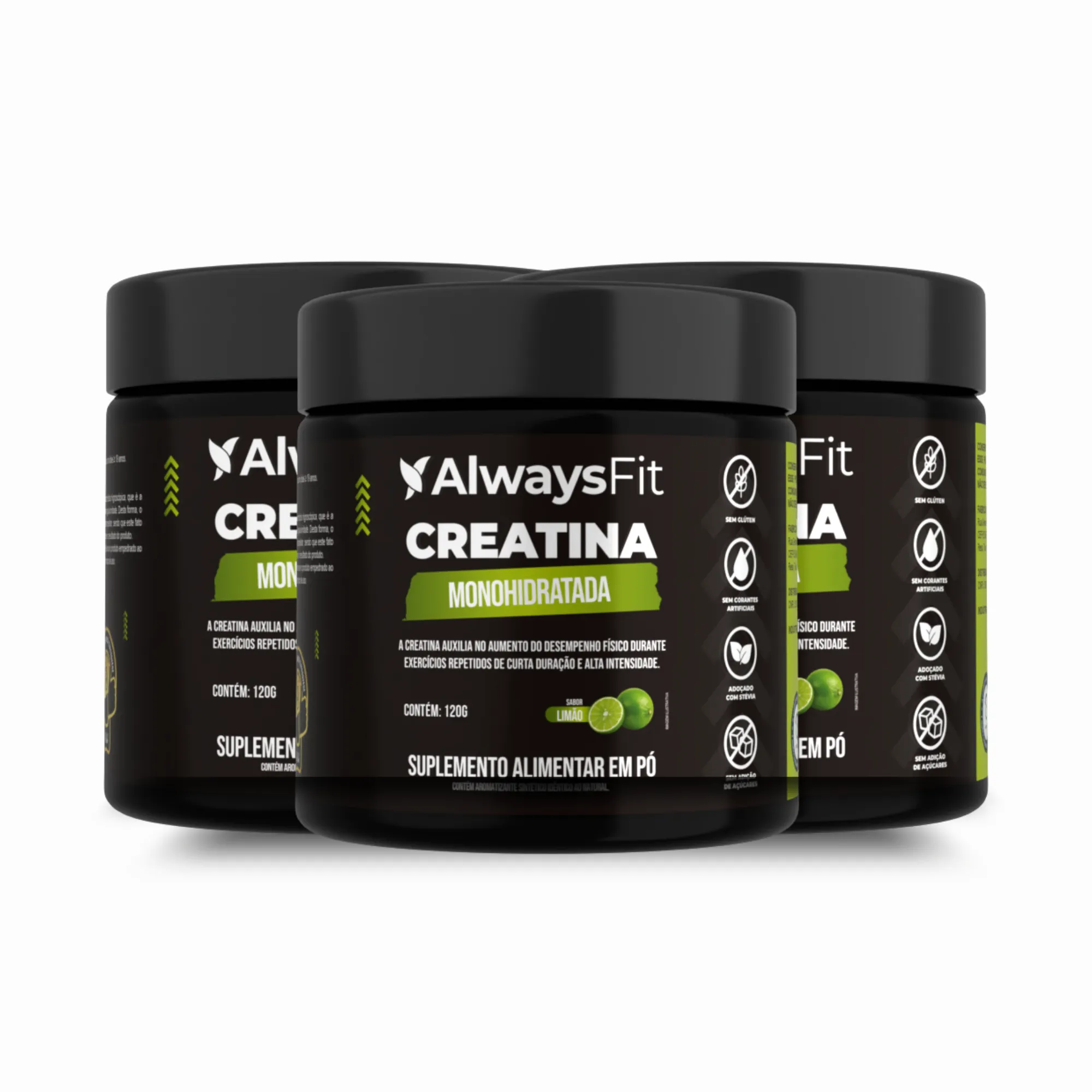 Creatina Monohidratada 100% Pura – Sabor Limão | 120g - Image 3