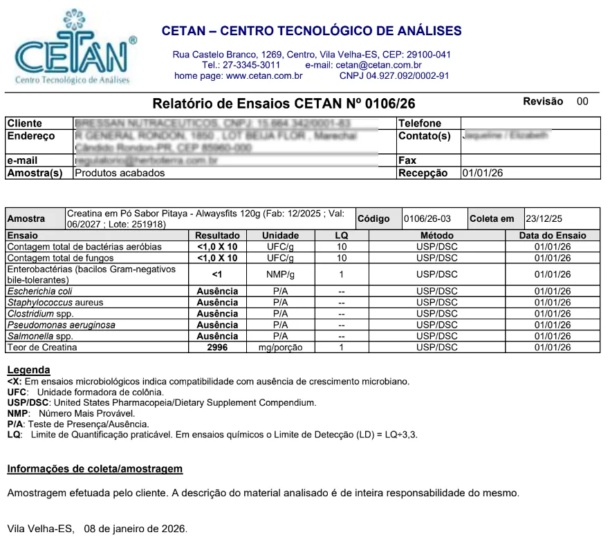 Creatina Monohidratada 100% Pura – Sabor Pitaya | 120g - Image 3