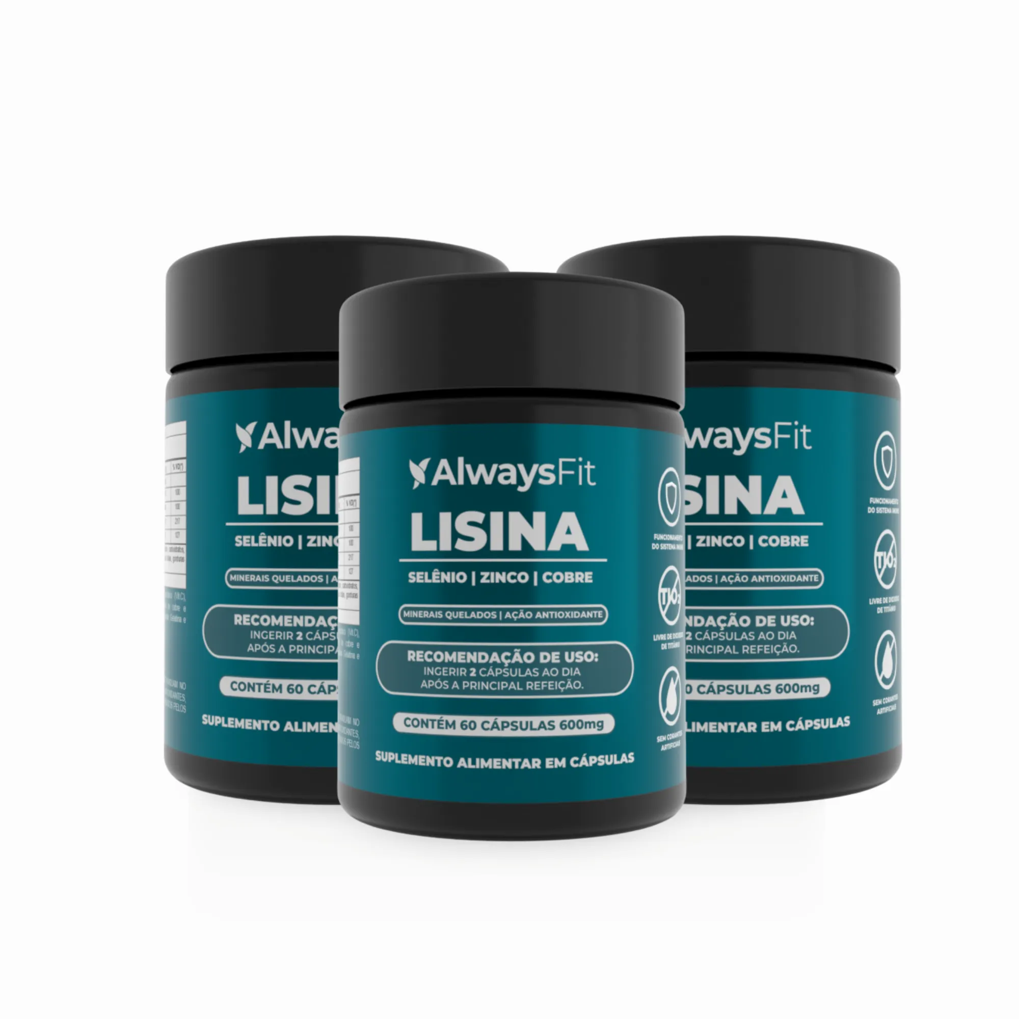 L-Lisina Composta - Lisina, Vitamina C, Zinco, Selênio e Cobre - Image 3