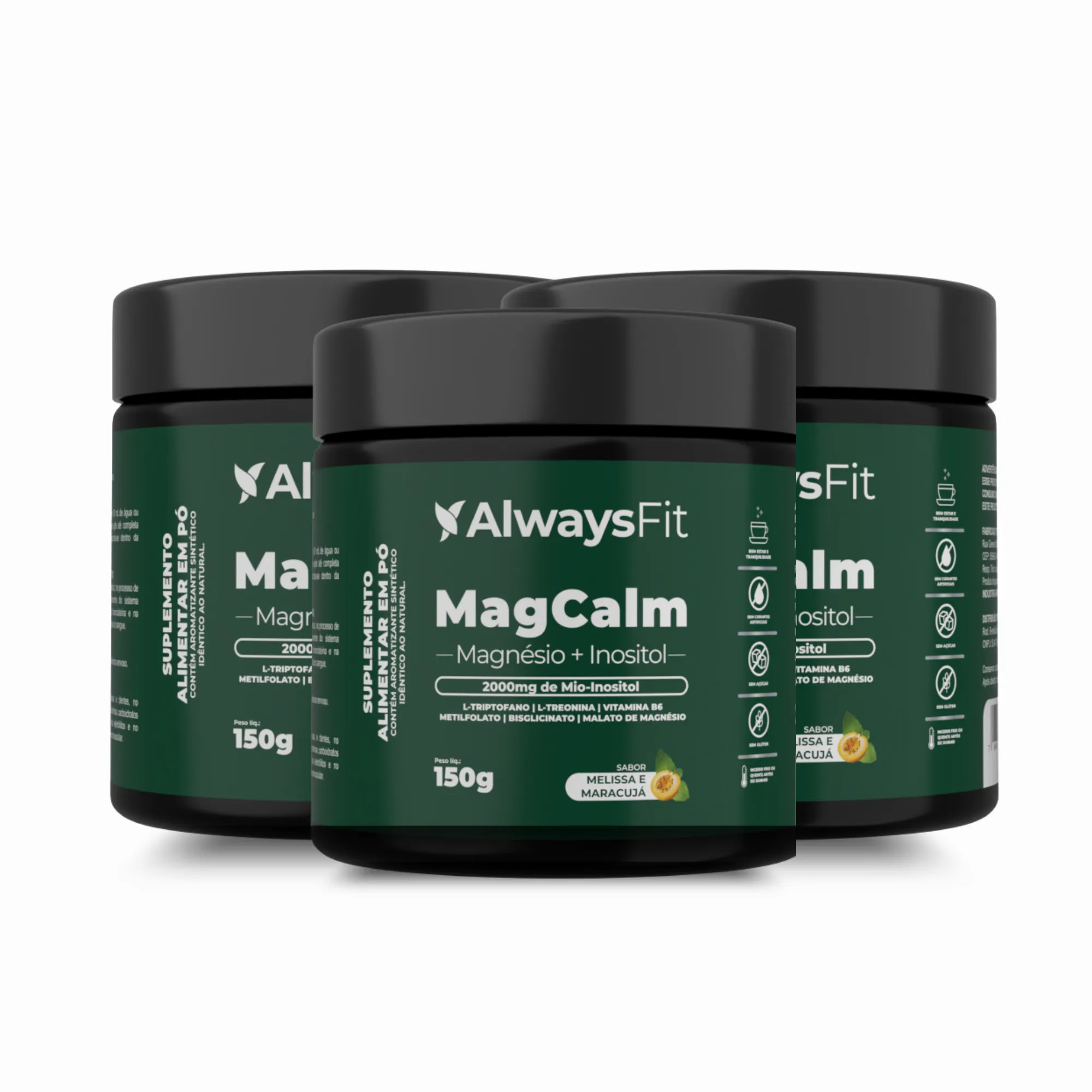 MagCalm - Magnésio, Inositol, L-Triptofano, L-Treonina, Camomila, Melissa - Image 6