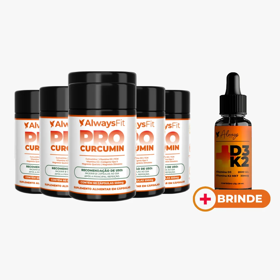 ProCurcumin C3 Complex® - Curcumina (Cúrcuma), Vitamina D3, K2, Magnésio, Colágeno Tipo 2 e TCM - 60 Cápsulas - Image 7