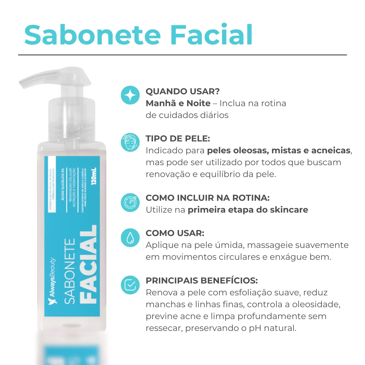 Sabonete Facial Ácido Glicólico 120ml - Image 4