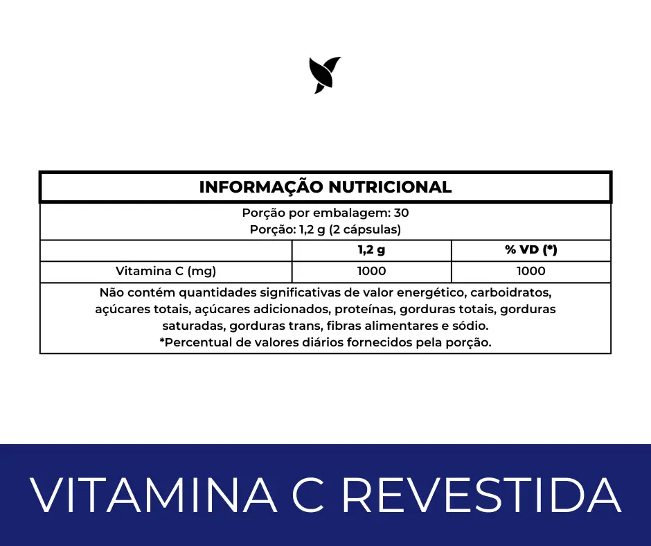Vitamina C Revestida (Microencapsulada)  - 1000mg - 60 Cápsulas - Image 3
