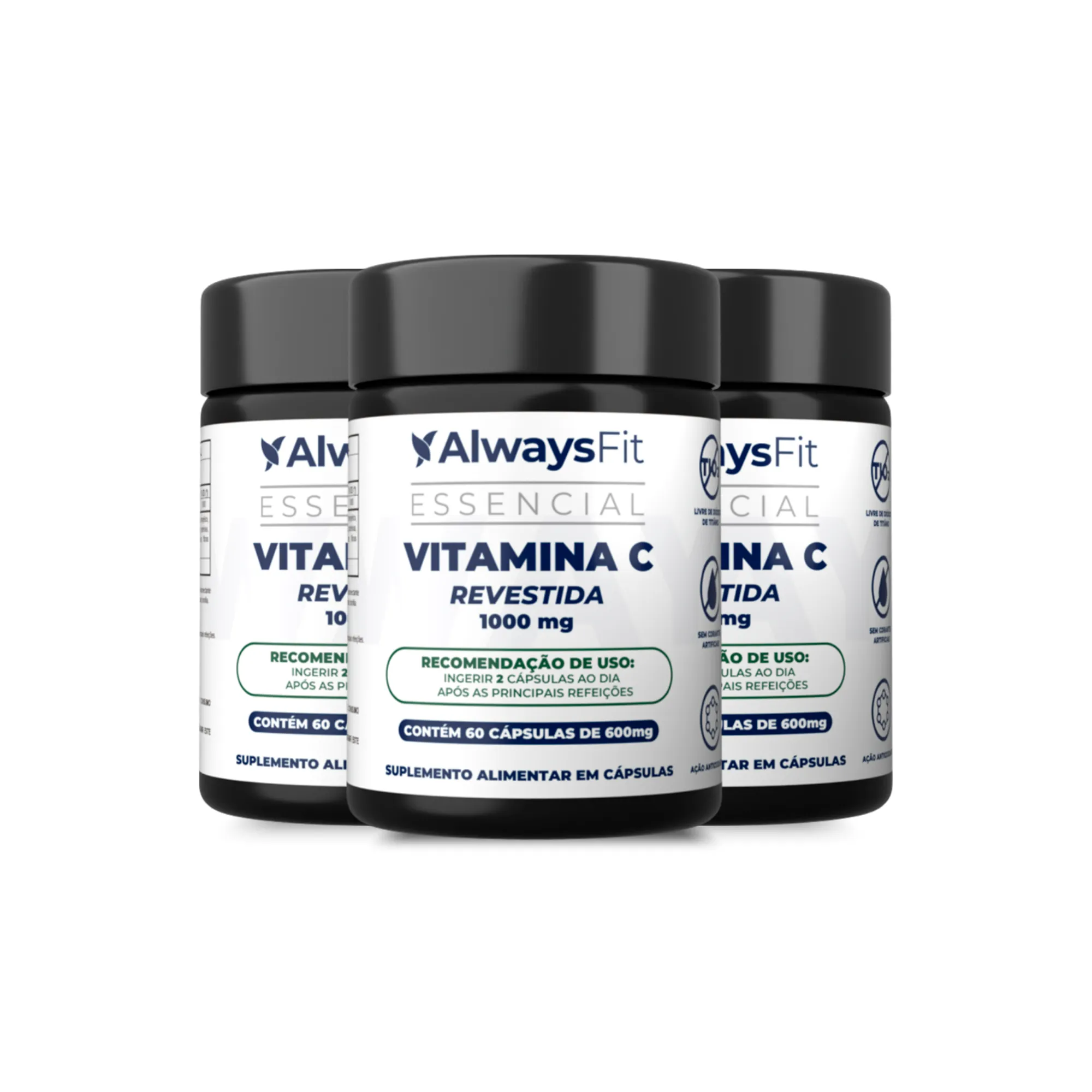Vitamina C Revestida (Microencapsulada)  - 1000mg - 60 Cápsulas - Image 4