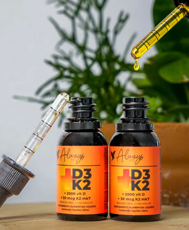Vitamina D3+K2 (MK-7) em Gotas - 2000 UI D3 e 30 mcg K2 por Dose - 20ml - Image 3