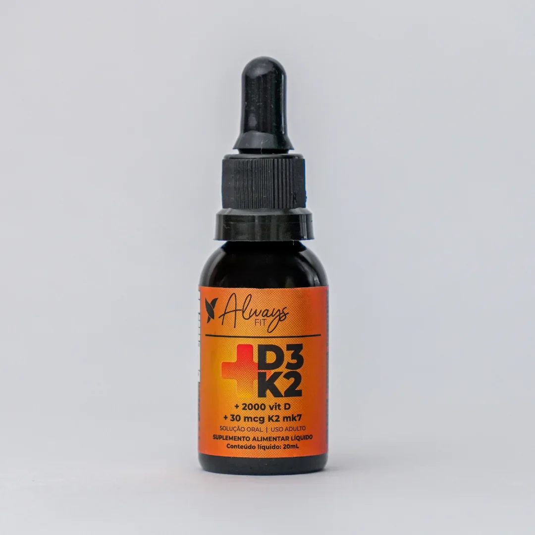 Vitamina D3+K2 (MK-7) em Gotas - 2000 UI D3 e 30 mcg K2 por Dose - 20ml - Image 4